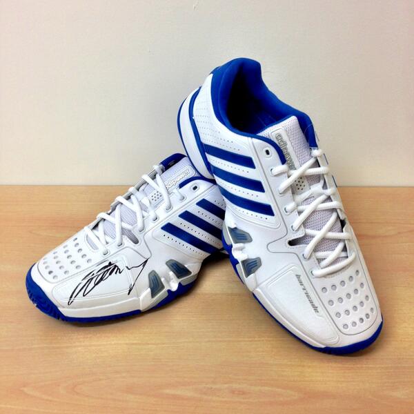 adidasUK's tweet photo. What a match! To celebrate the win we're giving away some signed Murray shoes! RT &amp; follow to enter. #allinformurray http://t.co/PktKgJBZTD