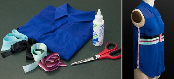 modesTalka's tweet image. Zils krekls + lentas. blog.mjtrim.com/2013/05/14/rib…