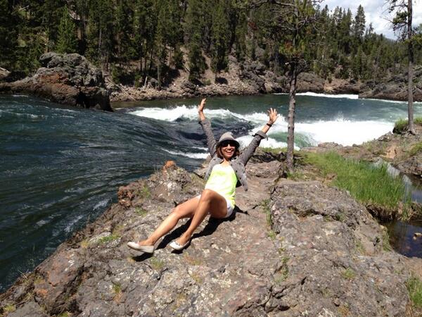 Done the most beautiful hike in my life! #CanyonTrail #Yellowstone IAM SO HAPPY