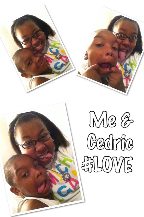 MsBlackIsBack's tweet image. My lil sister n my son.