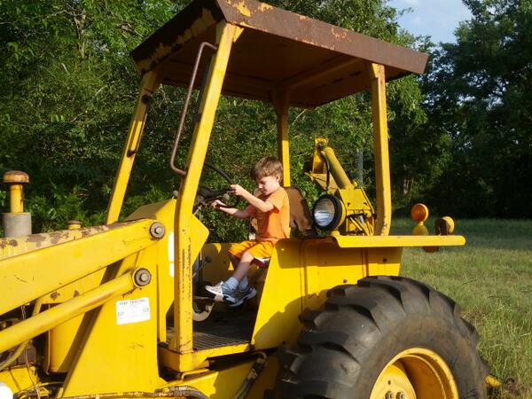 Tractor time in J'ville at Nana's.