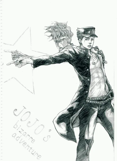 ジョジョ:空条承太郎
過去絵より 