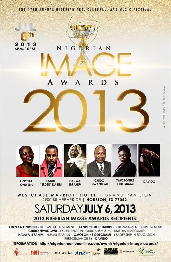 1Triberadio's tweet image. We 'll be at #NRC2013 Nigerian Image Awards with @iam_Davido @onyekaonwenu @eLDeeTheDon @rukuslive
