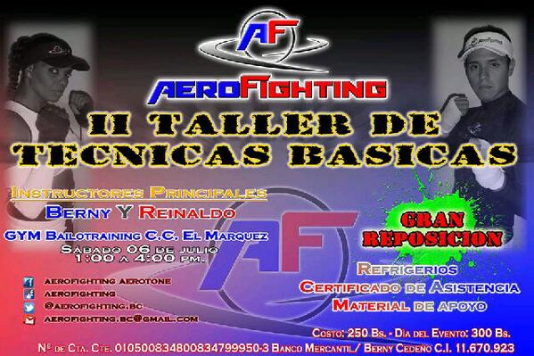 AeroFightingBC's tweet photo. Hoy taller de técnicas básicas aerofighting gym bailón de 1a4 http://t.co/e12g4wCOIH