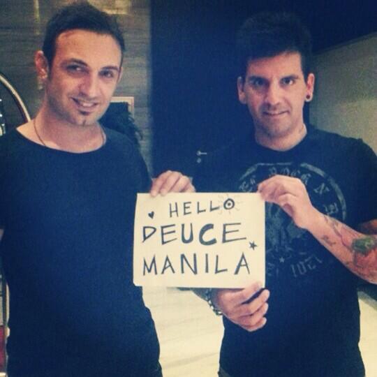 DYORCollectiv3's tweet photo. @TenishiaMusic the Top 50 Trance DJ duo saying OLA! Catch them live tonight at @7thHigh !!! @AminJay12 @IRENAevents http://t.co/ss0eDEB9ob