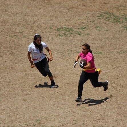 FlagLobas's tweet photo. Nuestra QB DANNIELA BECERRA en el #Juegodeestrellas #flagbc 2013 http://t.co/ti1Ers7bWp