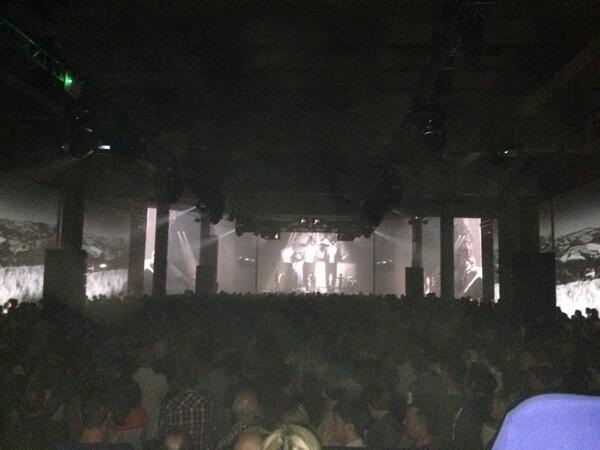 sandydworniak's tweet photo. Massive Attack V Adam Curtis . Stunning (not this photo, photos not allowed) @GedMalone @ecunietti @edmaxsherman http://t.co/IIDQN27hi8