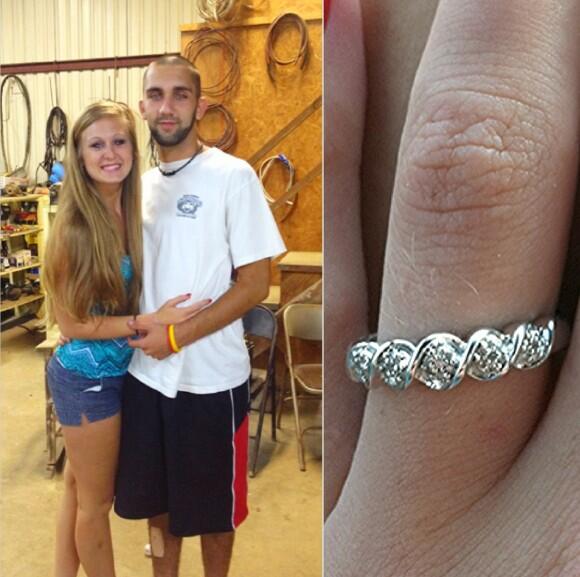 brittneyaskew's tweet image. It's trueee! We're engaged! 😄 ☺💍😍❤ @CBo_4Life