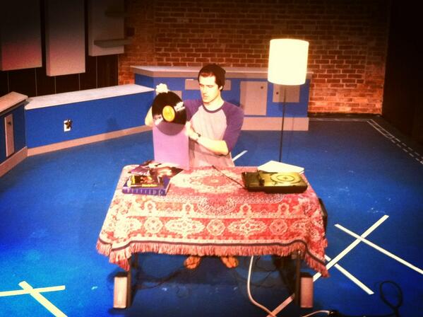 KMPalmsky's tweet photo. At tech rehearsal for the extension run of (no static at at all). #hff13 #LAThr @biknoxulars http://t.co/F4J4pf4vvJ