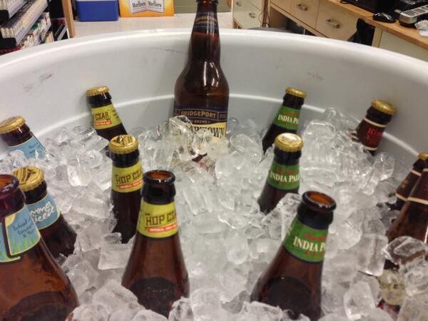 Today <a href="/CHEAPCHARLIES/">Fred Tittle</a> free beer sampling #BRIDGEPORTBREWING