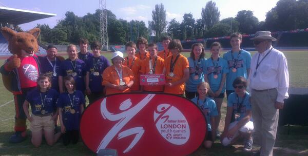 Silver for Kingston in London Youth Games team behind Redbridge and in front of Richmond.  Lots Individual medals.