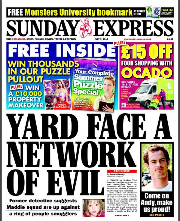 Sunday Express tomorrow - Yard face a network of evil BOhQWdmCIAARuWG