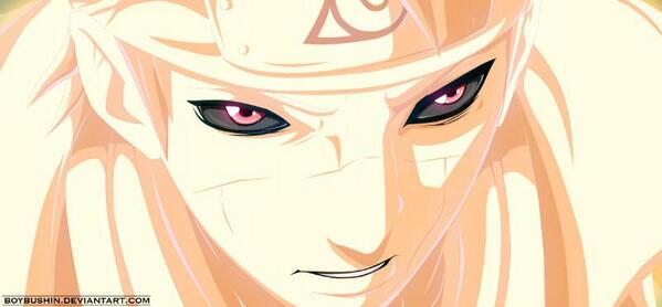 __yellows's tweet photo. RT @Yormiii: Minato get's serious!! #NarutoShippuuden #NarutoShippuden #minato #bijuumode http://t.co/jSGdxseQkp