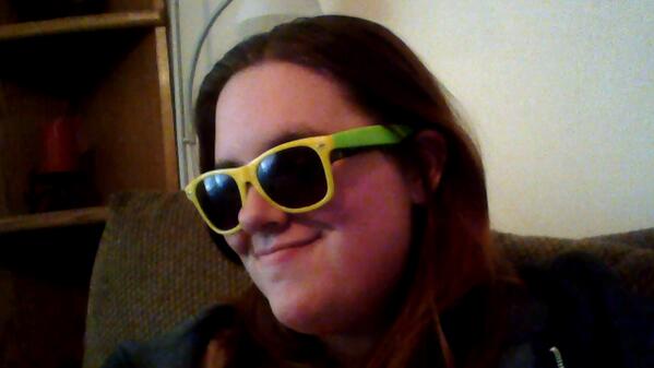QuestionGoddess's tweet image. #teamswurg I got my nicepeter glasses! I'm so happy!