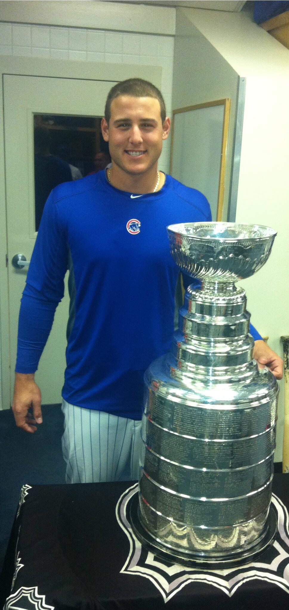 Chicago Cubs on X: From #Cubs Tumblr: Anthony Rizzo poses with  #LordStanley before today's win:    / X