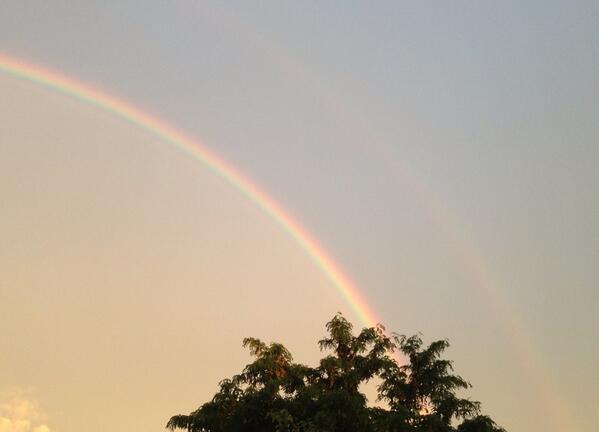 Well everyone and their mom in central Ky is posting #doublerainbow pics so here's mine!