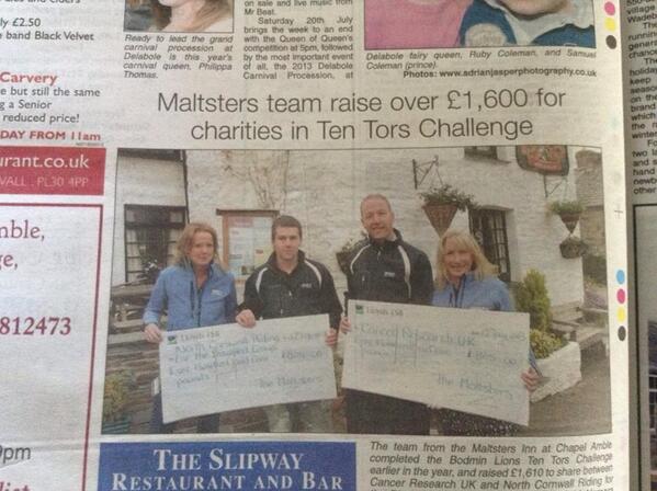 Thank you to the maltersers team for their fundraising #fundraising