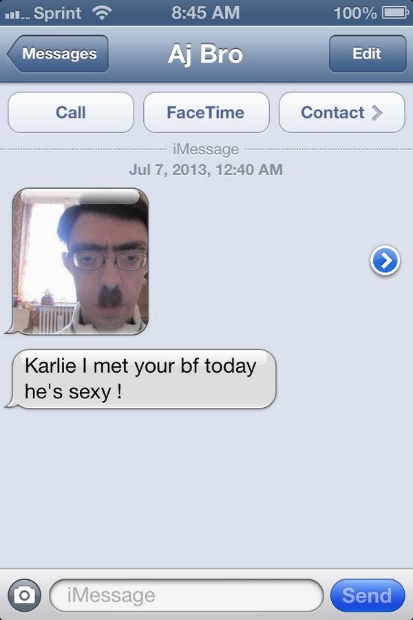 Kcookie_5's tweet photo. I'm glad he approves...😂 http://t.co/FQlnIROqOe