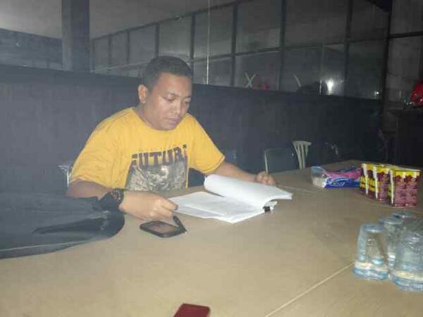 Ketua Panitia Pelaksana Kapolda Cup IV mempersiapkan LPJ #LPJKCIV