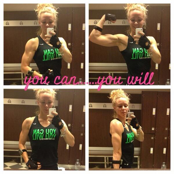 alexhipwell's tweet photo. #blastandburn just had to pull out the gun show today! Only girl in the gym! BLAST @ryanphughes http://t.co/SMrTsh4d7N