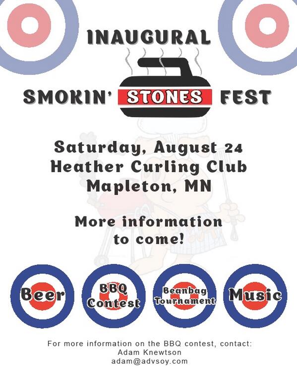 hccmapleton's tweet photo. Save the date for our Inaugural Smokin' Stones Fest. August 24th http://t.co/d0MrWU8iPh