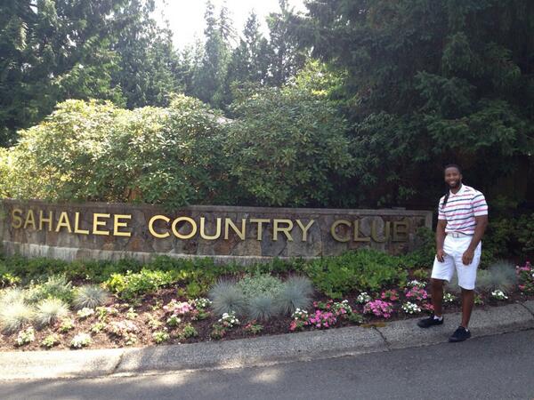 Larry Fitzgerald (@larryfitzgerald) on Twitter photo Great times <a href="/SahaleePlayers/">Sahalee Players</a> this morn. 1st class course & hospitality. Now to play in <a href="/RSherman_25/">Richard Sherman</a> 1st annual event. Great times <a href="/SahaleePlayers/">Sahalee Players</a> this morn. 1st class course & hospitality. Now to play in <a href="/RSherman_25/">Richard Sherman</a> 1st annual event.