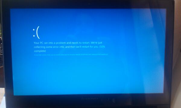 stephhippo's tweet image. This makes 2 new machines rendered worthless by this error. @Windows have any explanation? #Windows8 #angryprogrammer