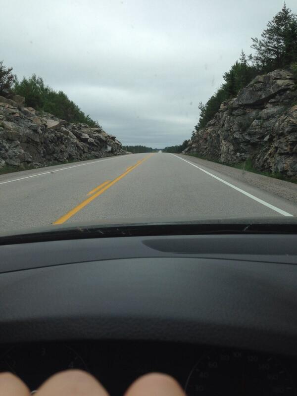 gffisher's tweet image. Loving this drive; 4 hours on the #CanadianShield and counting. #SameView