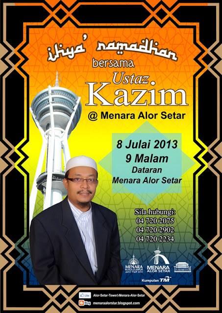 SuziSuziraney's tweet photo. RT @EffyHaridth RT @ZulkiflyAli: [LIVE] Bersama @UstazKazim di #MenaraAlorSetar jam 9mlm ini http://t.co/azQnmm2v7s  http://t.co/PkbRolviQI