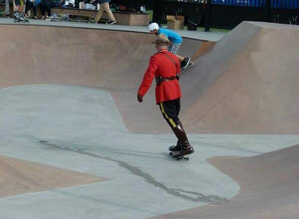 DestCanada's tweet photo. This is one cool Mountie! http://t.co/jyYOynJI0a