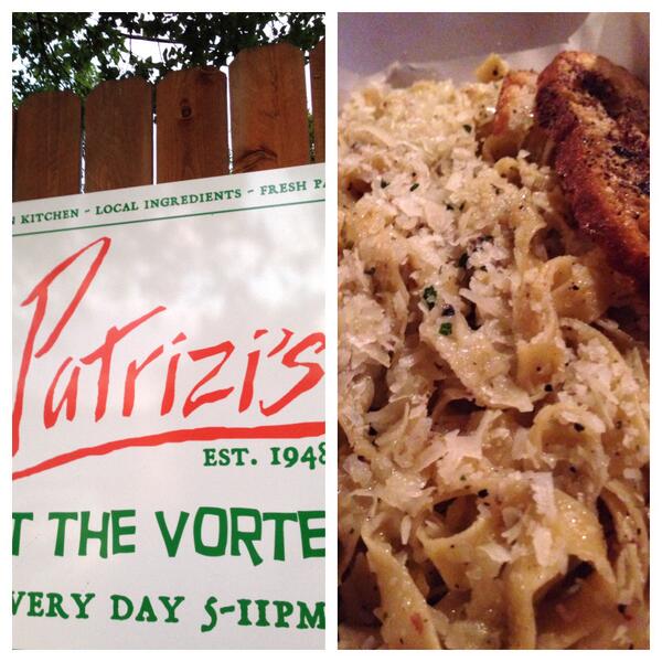 MrFoodAdventure's tweet photo. Trying out new(ish) #eastside food trailer @PatrizisAustin. Went with “chef favorite” Cacio e Pepe. #foodadventure http://t.co/IS2BcbcECt