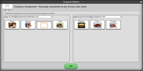 SnapshotDev's tweet photo. New! Easily Drag-Drop Companies to reassign to your team  #content #contentmarketing http://t.co/aZsxKUXWhJ http://t.co/ousT6L3Vc1