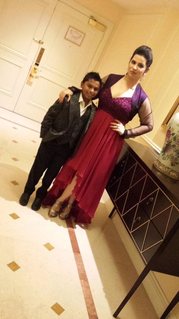 realradikaa's tweet photo. “@realsarathkumar: Rayane and Rahhul dressed to attend the award night IIFA http://t.co/LZ2xQ61vq2”loves