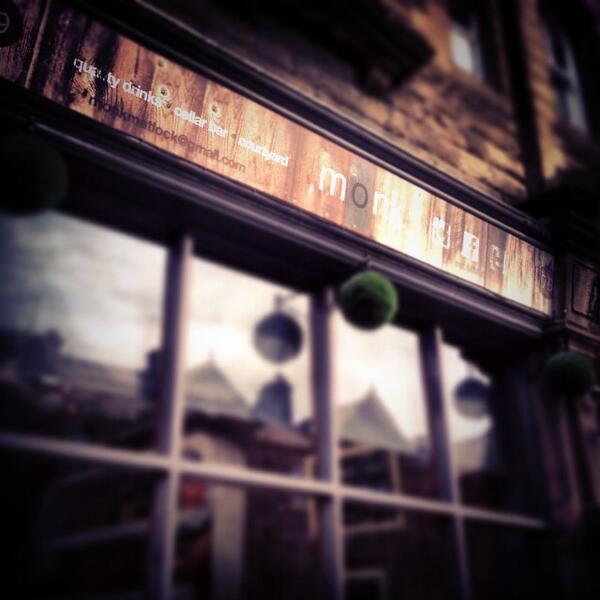 scruff_design's tweet photo. Here's some signage we've been working on for @Monkmatlock bar #matlock #derbyshire #design #graphicdesigners http://t.co/eChREaEdWa