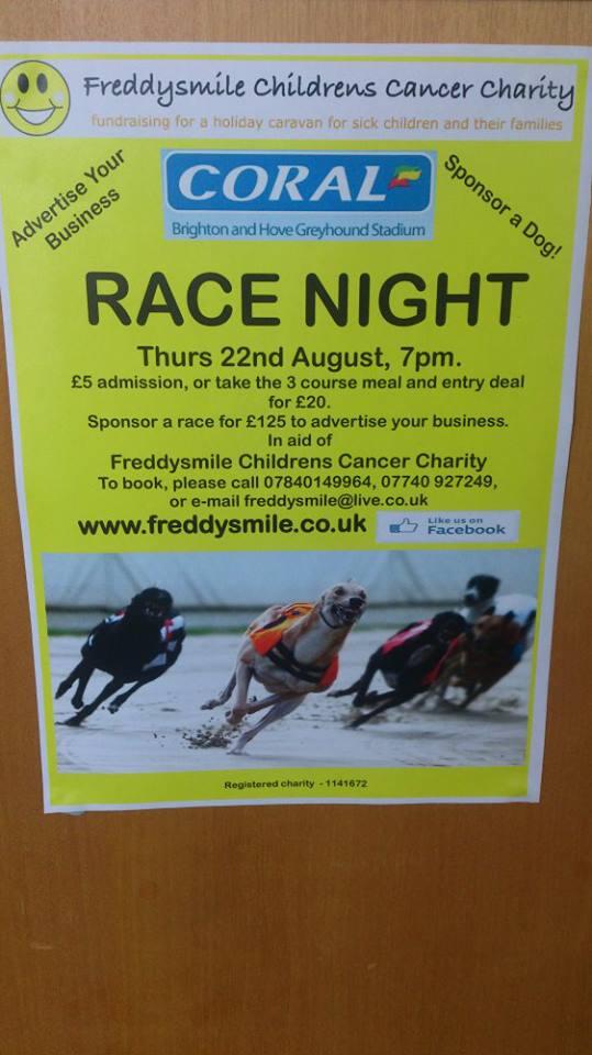 Our next event! 
The race night up at Corals greyhound stadium! Message us for more information and to get tickets!