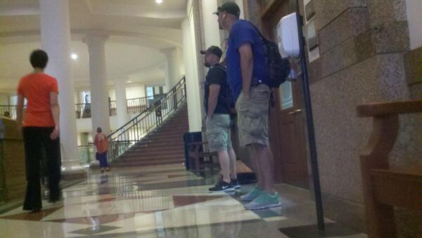 iamed_nc's tweet photo. Undercovers at the Capitol. Yeah it's gonna be one of those days at #TXLege http://t.co/r1zhhErKYK