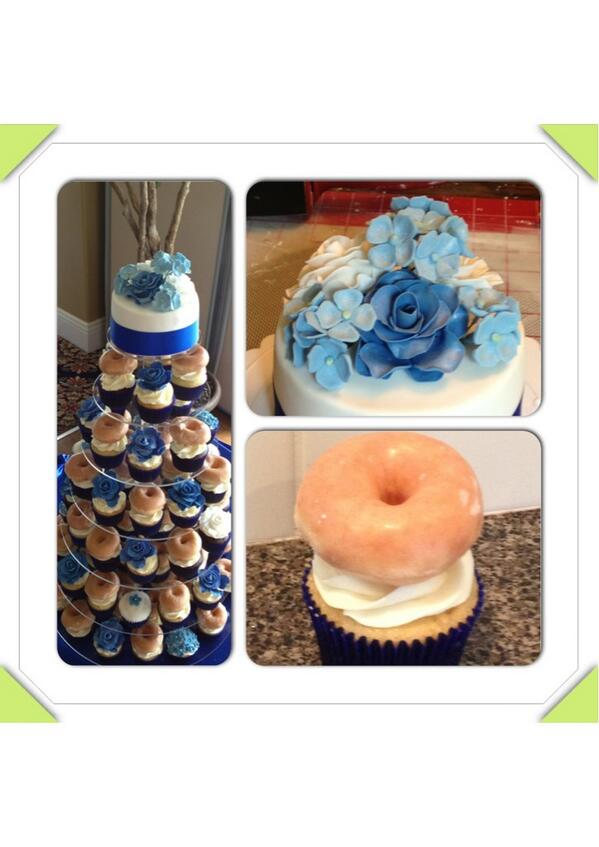Cake_Co_'s tweet image. #wedding #cupcakes with donut toppers! #cake-co