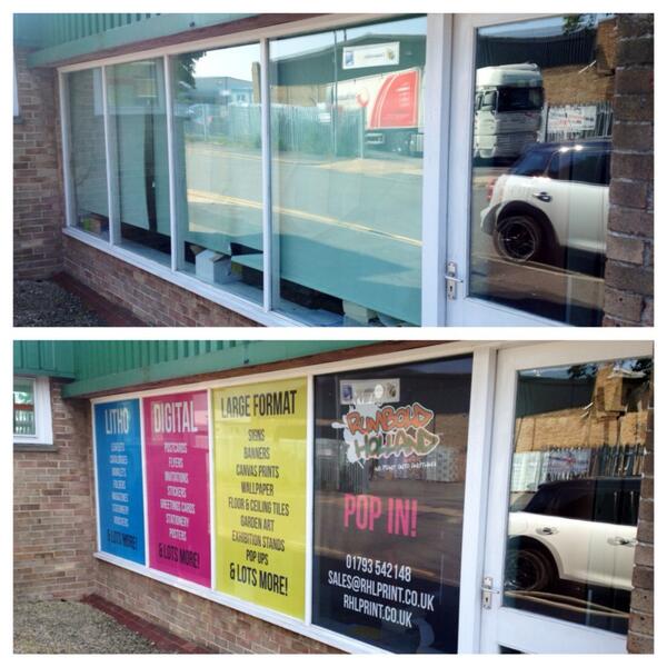 RhlPrint's tweet photo. Our new transparent window signage. Get in touch to brighten up your windows! #Swindon #Print http://t.co/oPps98i8kl