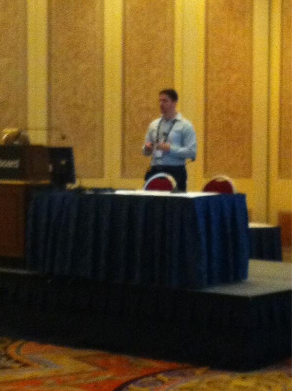 PerfForensics's tweet image. Patrick Kee of Bb talking about visualization at BbWorld. #devcon13
