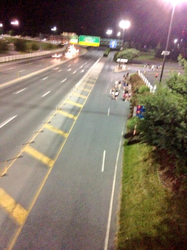 LittleThings310's tweet image. This is craziness! The people running across a major roadway after the concert Saturday night! #madhouse