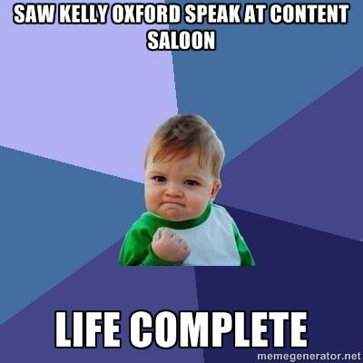ContentSaloon's tweet photo. #YYC's own social media rockstar @kellyoxford will be speaking at #ContentSaloon tomorrow. 

Be There. http://t.co/xpjiNFeb8B