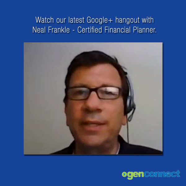 genConnectU's tweet image. Watch our latest #GooglePlusHangout hangout HERE &amp;gt; bit.ly/11wvnWN #FinancialPlanning #Experts @NealFrankle