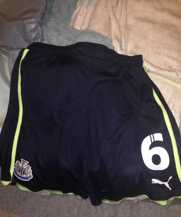 a_p_thompson's tweet photo. Hey @MJWilliamson6 got a pair of your shorts in the @NU_Foundation auction #cheers #NUFC http://t.co/YlBN8V5dsh
