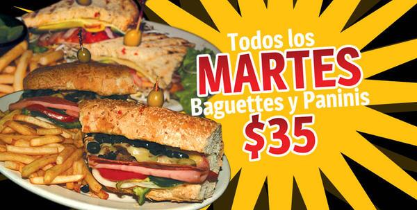 PizzaReadyProg's tweet photo. LES RECUERDO QUE TODOS LOS MARTES SON DE BAGUETTES A $ 35.00 http://t.co/ZAKhvGmN3n
