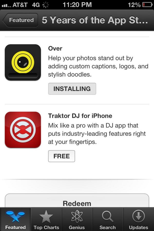 TiffanyFlemming's tweet image. @DJRhino1287 You've got 45mins left to get this free app (n case u don't have it?)! #5YearsoftheAppStore #traktor