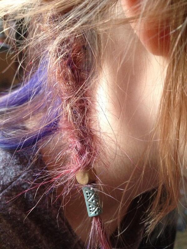 Literally love this photo of my hair #dread #colourful #coolbeads #love #inlovewithit