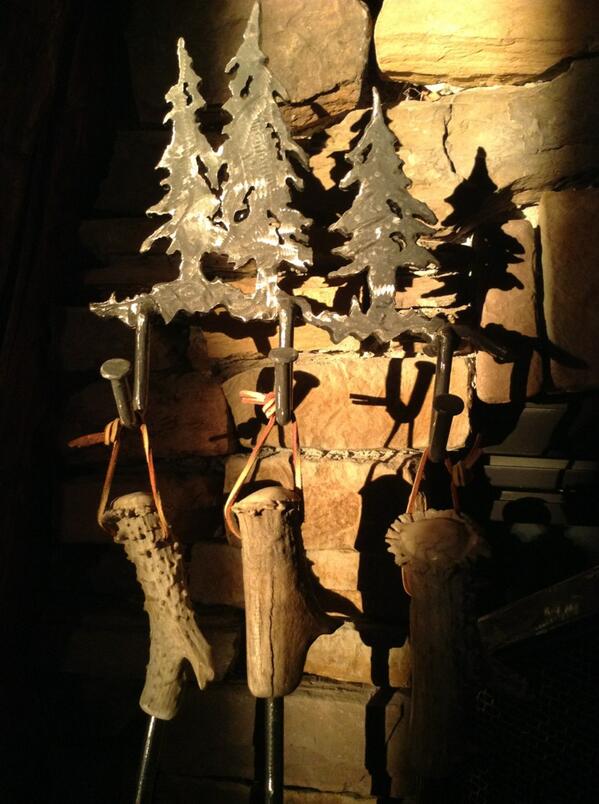 CompassArts's tweet image. Custom made fireplace tools.