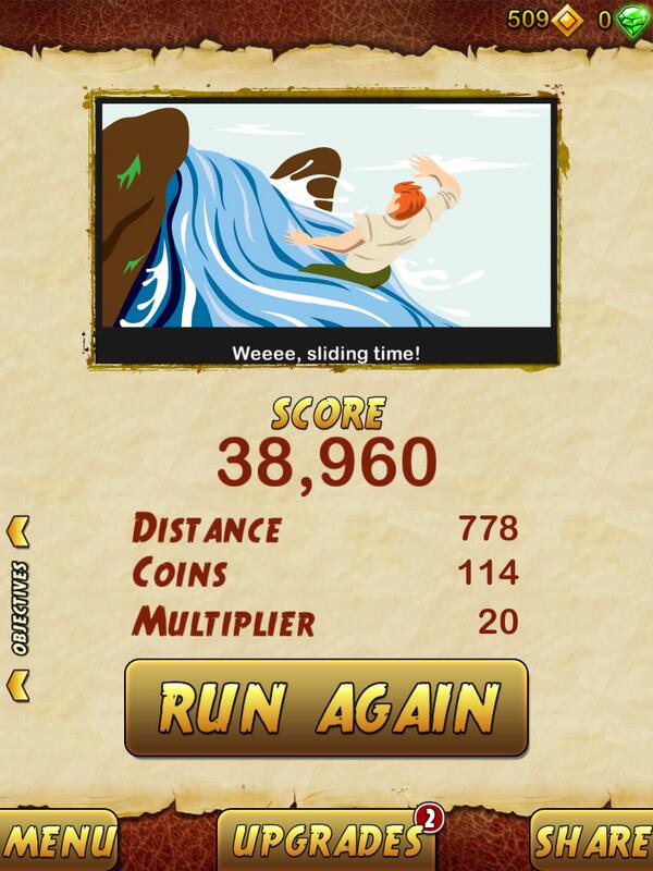 I got 38960 points while escaping from a Giant Demon Monkey. Beat that! bit.ly/TempleRun2