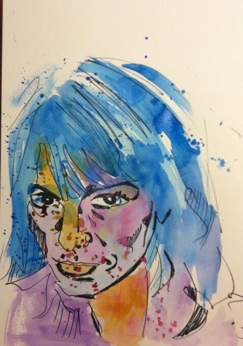 BadPortraits's tweet photo. @kellyoxford bad portrait time! Welcome home! stoked to be a part of @ContentSaloon with you tomorrow! #badportraits http://t.co/7XWAjC67aM