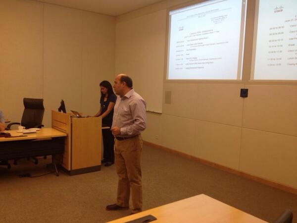 El principio de un dia tecnologico en Cisco (Sn Jose, CA) con Catalan PS